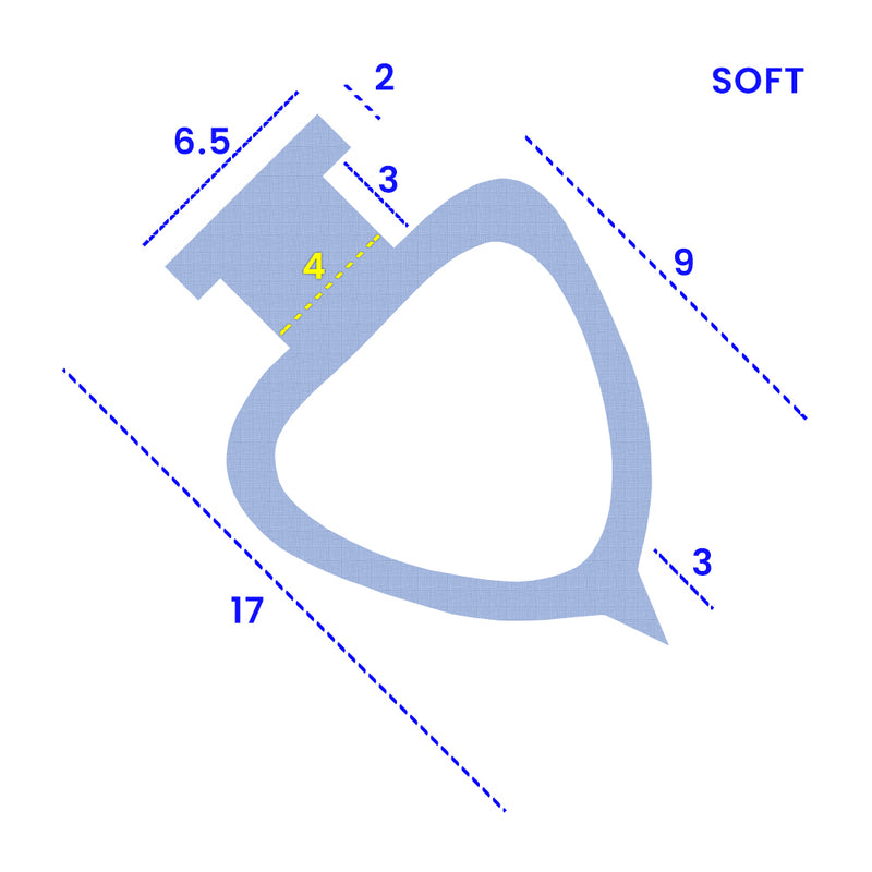 Bath Screen and Shower Door Seal – 1000mm & 2000mm Options