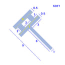 Soft PVC Shower Seal for Bath Screens and Shower Doors (1000mm or 2000mm)