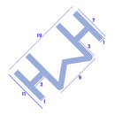 Soft PVC Bi-Folding Door Upright Seal for Shower Screens (1000mm or 2000mm)