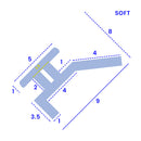Clear T-Shaped Shower Seal Soft PVC Flexible & Durable