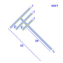 Flexible Clear PVC Shower Seal Fits 4mm 6mm & 8mm Channels
