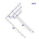 Soft PVC Shower Seal for Bath Screens & Doors (1000mm or 2000mm)