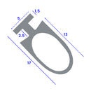 Soft PVC Shower Seal for Bath Screens and Doors (1000mm or 2000mm)