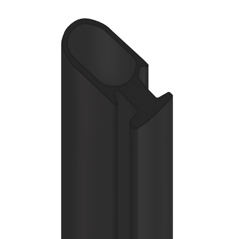 Durable and Flexible T-Shaped Black Shower Seal – Perfect for Gaps Between 12mm and 17mm