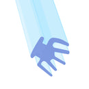 8mm Wide T-Shaped PVC Shower Seal – Ideal for Sealing Gaps 9mm to 14mm Tall