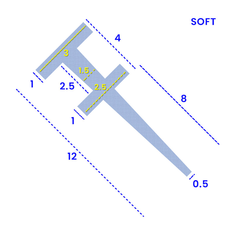 Clear PVC T-Shape Seal for Shower Doors & Bath Screens – 7mm to 12mm Gap