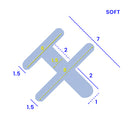 6mm T-Shape Soft PVC Shower/Bath Screen Seal for Gap Sizes 2-7mm
