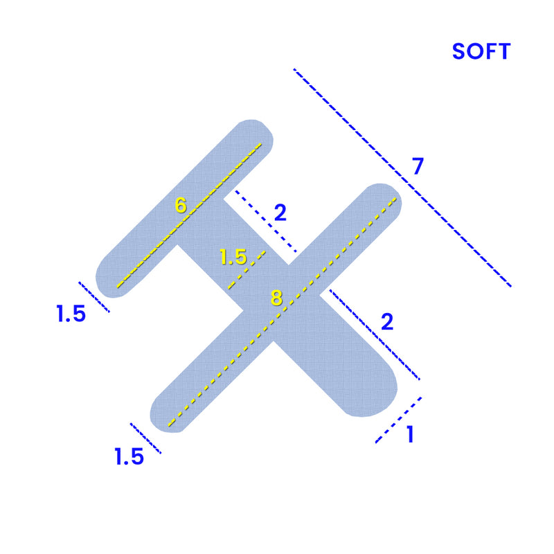 6mm T-Shape Soft PVC Shower/Bath Screen Seal for Gap Sizes 2-7mm