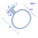 Universal Clear PVC Shower/Bath Seal – 4mm T-Shape, Fits Various Channels