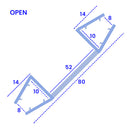 High Quality Rigid PVC Shower Seal for Glass Panels (900mm or 2000mm)