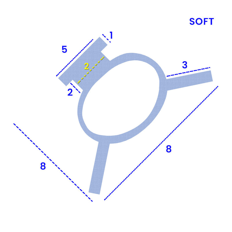 Soft PVC Shower Door Seal 1000mm & 2000mm Lengths