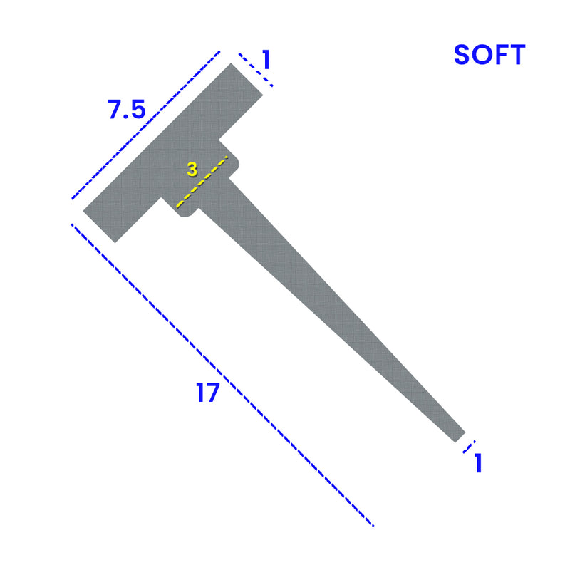 Versatile Grey T-Shape Shower Seal for Gaps 12mm-17mm