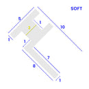 High-Quality PVC Shower Seal 5mm Channel Fit 5-10mm Gap