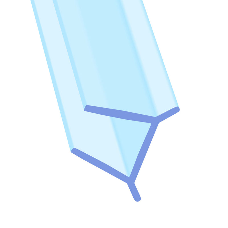 Flexible PVC Shower Seal Ideal for Curved and Straight Glass