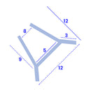 Flexible PVC Shower Seal for 4mm-6mm Glass - Perfect for Sealing Gaps 1mm to 3mm
