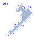 Clear PVC Bifold Shower Screen Seal for Easy Installation (1000mm or 2000mm)