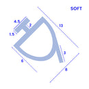 Clear Soft PVC Bifold Shower Screen Seal for Easy Installation (1000mm)