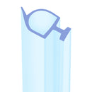 Durable and Flexible Clear T-Shaped Shower Seal – 4.5mm Channel Fit