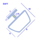 Soft PVC Bifold Shower Screen Seal for Easy Installation (1000mm)