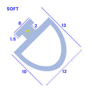 Clear PVC Bifold Shower Screen Seal for Easy Installation (1000mm)