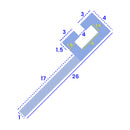 Bifold Shower Screen Seal in Clear Soft PVC for Bathrooms (900mm or 2000mm)
