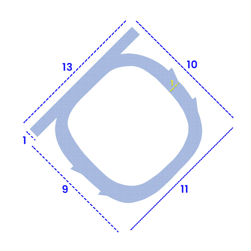 Clear PVC Shower Seal for 9-11mm Recesses – Flexible & Durable