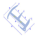 Clear Soft PVC Bifold Shower Screen Seal for Easy Installation (1000mm or 2000mm)