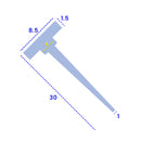 8.5mm T-Shape Shower Seal for 25mm to 30mm Gaps