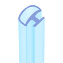 7mm T-Shaped PVC Seal for Bath Screen and Shower Door Gaps