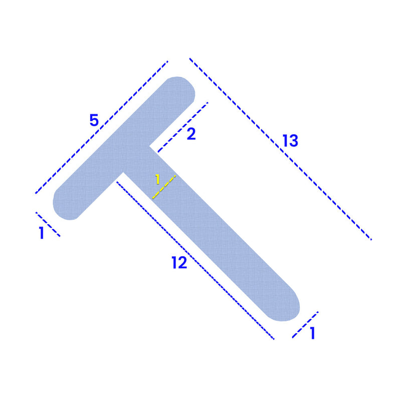 Versatile PVC Shower Seal for Bath Screens 5mm T-Shape 8mm-13mm Gap Coverage