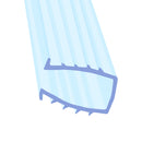 Soft PVC Shower Seal for 4-6mm Glass Installation (900mm & 2000mm)