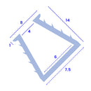 Soft PVC Shower Seal for 4-6mm Glass Installation (900mm & 2000mm)