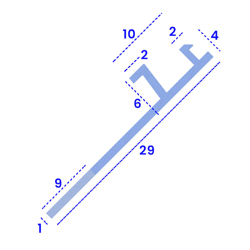 Premium PVC Shower Seal  Available in 900mm or 2000mm Lengths