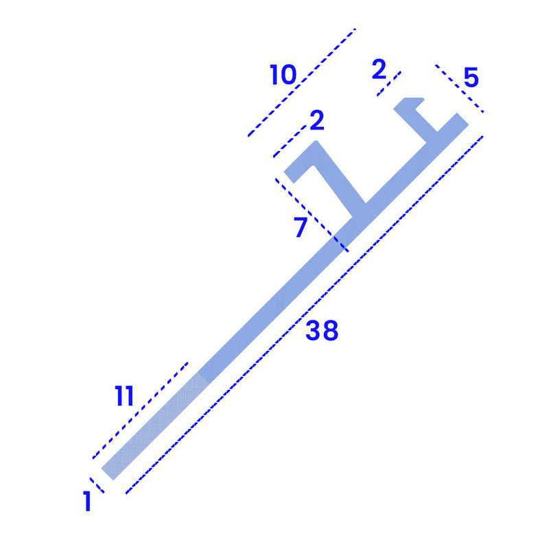 Flair Shower Door Seal Rigid & Flexible PVC Design