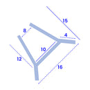 Durable PVC Shower Seal for Bath Screens & Shower Doors – Fits 8-10mm Glass