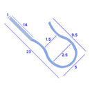 High-Quality Clear Shower Seal for Bath Screens & Doors (900mm or 2000mm)