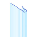 Universal Shower Door Seal Rigid and Soft PVC Combination