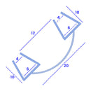 PVC U-Section Shower Seal for 4-6mm Glass – 900mm or 2000mm Lengths