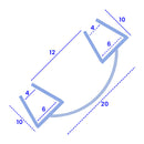 Premium Clear PVC Shower Seal Fits 4mm to 6mm Glass