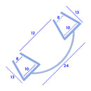 Premium Shower Glass Seal for Gaps Up to 24mm – Clear PVC