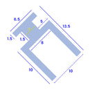 Flexible PVC Shower Seal for 6.5mm Wide Channels