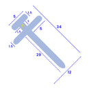 Soft PVC Shower Seal for Bath Screens & Doors (1000mm or 2000mm)