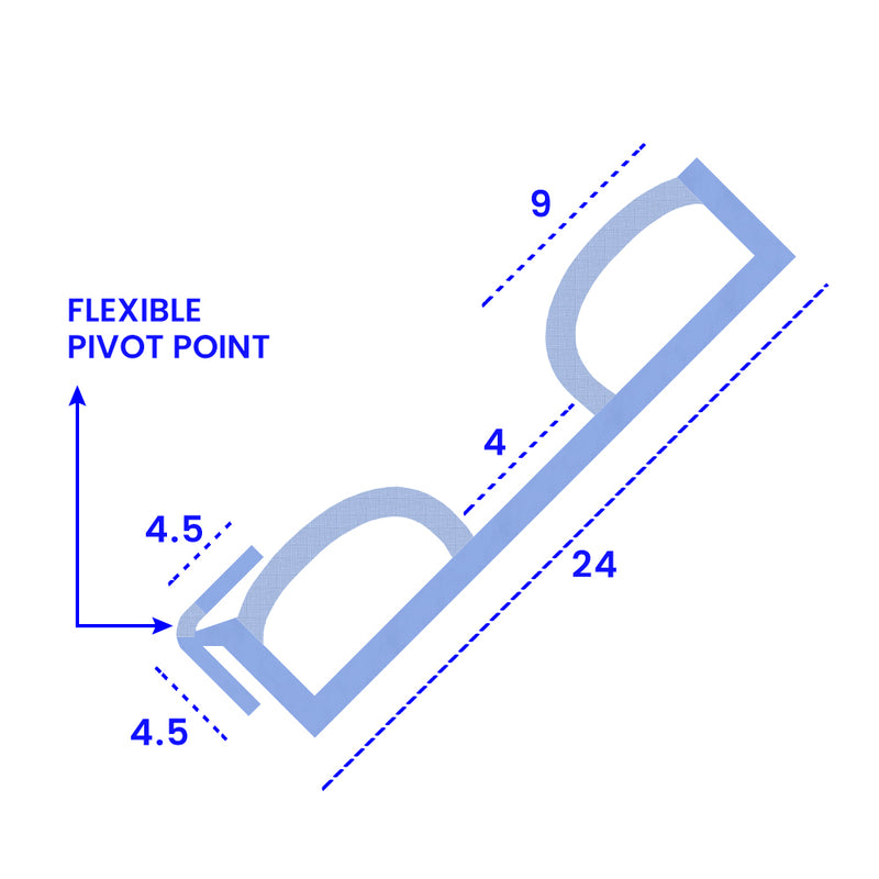 Clear Shower Screen Seal for Bathstore Atlantes 850 and Similar Models