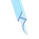 Clear PVC Shower Seal 6mm T-Shape Seals Gaps 7mm to 12mm