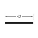 Highly durable Black TPE Infill Glazing Strip - 43mm