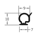 High Performance Black TPE Bubble Gasket Seal For Door Protection - 100m