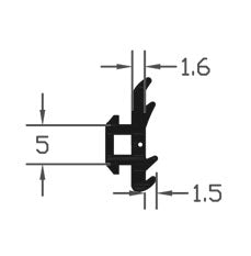 Highly Durable TPE Black E Gasket Seal For Reliable Protection - 250m