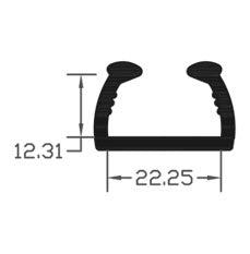 High Quality TPE Black U Channel Gaskets Seal - 50m