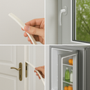 White Expanded Silicone Strip 25mm x 3mm – Sold Per Metre