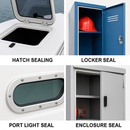 Expanded Silicone Strip White 20mmx20mm Closed Cell Sponge Heatproof For Marine Commercial Use Sold Per Metre